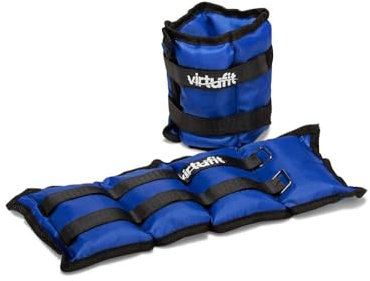 VirtuFit Verstellbare Gewichtsmanschette - Gelenk Gewichte - 2 x 2 kg - Nylon - Blau