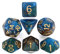 FLASHOWL Mehrfarbig Chamäleon Würfel Sternenhimmel Würfel Set W20 würfel DND Würfel Set für RPG, Tischspiel, Dungeons und Dragons Würfel Polyedrisches Spiel Würfel Set 7-TLG