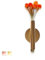 EONHUAYU Wand Blumenvase, An der Wand befestigter Stahlblumen-Rohr-Halter-Vasen-Blumen-Halter-Metallstandplatz-Vasen der Verzierungs-künstlichen Blume (Gold)