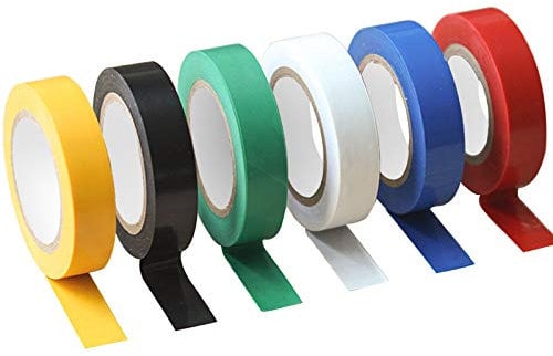 ytorgr 6 pezzi isolanti 15mx 15mm,Nastro Isolante in PVC, nastro isolante universale per progetti di cablaggio e riparazioni