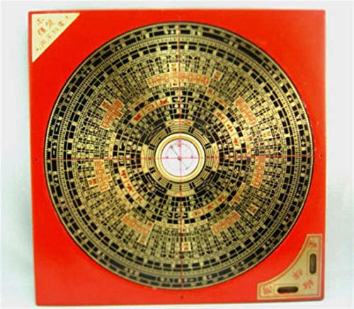 Bagua Mirror konvex konkave Amulett San Yuan Feng Shui Kompass Luo Pan Fengshui Luopan Goldband Wealth Protection Ornament