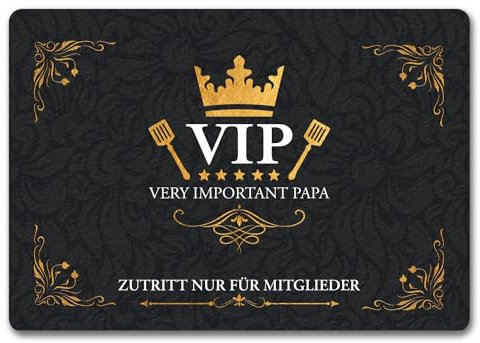 trendaffe Very Important Papa Fußmatte mit VIP Motiv