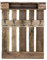 Schroth Home PALrobe Maxi 120 x 80 x 14 cm – Wandgarderobe mit Ablage – Vintage-Garderobe aus Holz – mit Haken
