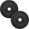 AtHaus® Hantelscheiben 2x 5Kg Set Gusseisen Hantel Gewichte 30/31 mm Ø Guss Scheiben Gusscheiben Hantelscheibe