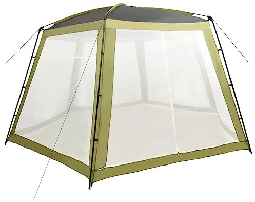 vidaXL Carpa para Piscinas Toldo Techado Techo Refugio Protección contra el Sol Rayos UV Impermeable Robusta Duradera 590x520x250 cm Verde