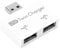 USB Splitter Adapter 2 Port, USB2.0 Male to Twin Charger Dual 2 Port USB Splitter Hub Adapter, Plug and Play, Mini USB 2.0 Splitter Adapter Converter Concentrator(white)