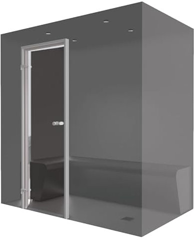 200 x 120 - Hammam kit de Construction Cabine de Douche Hammam à carreler avec générateur Vapeur
