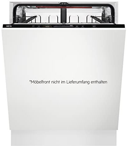 AEG FSB53627P Vollintegrierter-Geschirrspüler / Serie 6000 mit SatelliteClean / 60cm / AirDry - perfekte Trocknungsergebnisse / D / energiesparend / Besteckkorb / Startzeitvorwahl / Wasserstopp