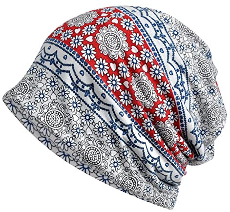 Beanie Mützen Damen Chemo Sommer Beanie Kopftuch Super Weich Slouchy Turban Kopfbedeckungen Kop Wraps Beanie Mütze Kappe für Haarausfall, Kreb, Chemo B