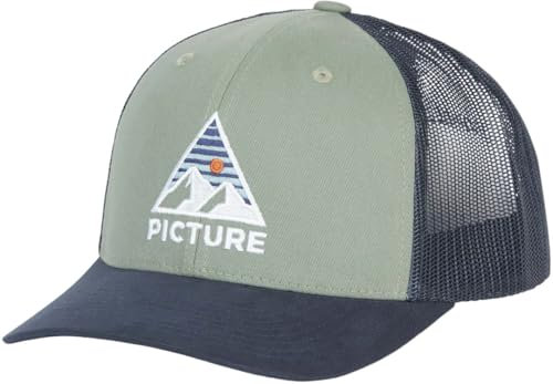 Picture Kuldo Trucker Cap Blau-Grün - Nachhaltige strukturierte Trucker Cap, Größe One Size - Farbe Green Spray