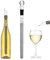 Weinkühler, Weinkühlstab 3-in-1 aus Edelstahl - Schnelle Eiskühlung ohne Eis mit Belüfter und Ausgießer - Perfektes Wein Geschenk für Weinliebhaber