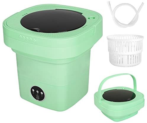Combo de lavadora y secadora portátil, mini lavadora plegable de 6.5 L portátil con función de desinfección, combo de lavadora y secadora portátil pequeña para apartamentos, dormitorio, camping