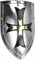 Mittelalterlicher Kreuzritter Stahlschild 18 Gauge Rüstung Templer Wikinger Stahl Eisen Schild Mittelalterlicher Kreuzritter Stahlschild 18 Gauge Rüstung Templer Wikinger Stahl Eisen Schild
