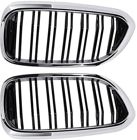OLgyn Frontgitter, für BMW 5er Serie G30 G31 G38 M5 2017 Chrome + Black Front Bumper Hood Kidney Grillgitter