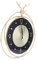 SEAFRONT Deko-Wanduhr, Hirsch-Hirschkopf-Wanduhr, Hängender Uhrenkopf, Kupfer-Pendel-Wanduhr, Batteriebetrieben, Geräuschlos, für Wohnzimmer, Büro, Zuhause, Inneneinrichtung, 36,9 X 31,8 cm