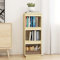 Gecheer Bücherregal Raumteiler Standregal Aktenregal Raumtrenner Regal Wandregal Büroregal Mehrzweckregal Mit 3 Fächern Kinderregal Holzregal Flurregal 40 x 35 x 103 cm (B x T x H) Kiefer-Massivholz