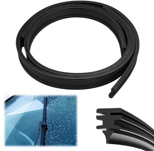 4 Pezzi Ricambio Gomma per Tergicristalli, 800mm Gomma Tergicristallo Universale, Compatibile con Tutti i Tergicristalli, Tagliato a Misura, Windscreen Wiper Rubber