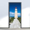 3D Türaufkleber Selbstklebend Türtapete Türfolie Leuchtturm Am Meer 77 X 200 Cm Selbstklebend Türfolie Poster Tapete Wandtattoo Tür Wandbild Aufkleber Schlafzimmer Bad Büro Hause - Türfoto 0