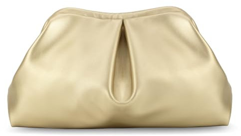 EVEOUT Knödel Clutch für Damen Leder Party Clutch Wolkentasche Stilvolle Tasche für Hochzeit Abendessen Party