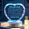 OkiyiD Valentin Geschenk Nachtlicht, Ich liebe dich Deko Lampe, Kristall Multicolor Valentinstag Geschenkideen für Freundin, Ehefrau, Mama, Weihnachten, Jubiläum, Geburtstagsgeschenke für sie