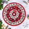 Hianjoo Gonna Albero di Natale, Tappetino per Copertura Base Albero di Natale per Ornamento Natalizio per Decorazioni Natalizie per Feste di Natale (Doppia ghirlanda, 48 pollici/120 cm)