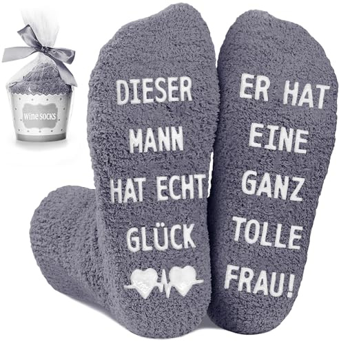 QXRXN Hochzeitstag Geschenke für Frauen Männer Pärchen Lustige Socken, Paar Valentinstag Jahrestag Geschenk für Sie und Ihn