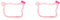 Reinscer 2X Pink Computer Monitor Cover Monitor Dust Cover Computer Decorative Dust Cover Suitable for 20-27 Inch Display