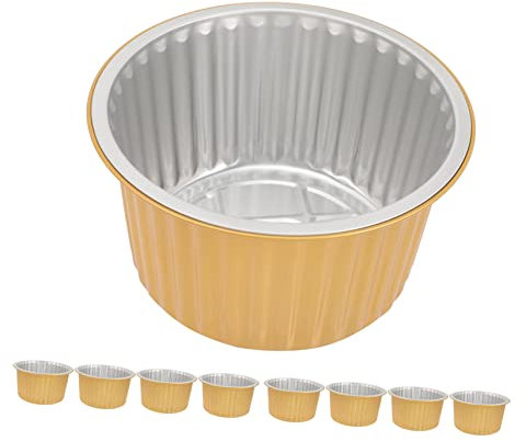 COLLBATH 10 Pezzi Vassoi Alluminio Teglie Usa e Getta per Barbecue e Conservazione Resistenti Al per Picnic