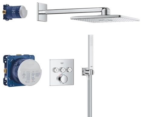 GROHE Precision SmartControl Set Doccia Incasso con Miscelatore Termostatico a 3 Valvole