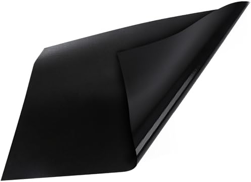 61x52cm Induction Hob Protector Mat, Cooktop Scratch Protector Large Silicone Induction Hob Cover Heat Resistant Anti-slip Mat Multifunctional Easy-to-Clean Cooker Mat for Induction Stove (Black)