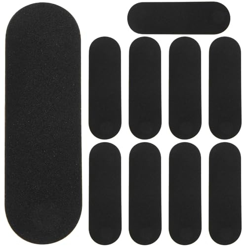 SOPOTUTU 10 Stück Teiliges Fingerboard Foam Grip Tape rutschfeste Flexible Schaumstoff-Aufkleber für Finger Skateboard Zubehör Selbstklebend Zuschneidbar Geeignet für Fingerboards