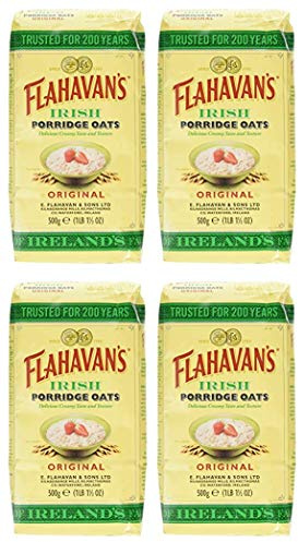 Flahavan's Irish Porridge Oats 500g Cereal (Pack of 4)