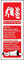 Caledonia Signs 11218S Fire Blanket Identification Sign, Rigid Plastic, S: 75 mm x 200 mm