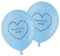 Angel & Dove Beerdigungsballons Forever In Our Hearts, biologisch abbaubar, Latex, Blau, 25 Stück, Erinnerung, Trauer, Feier des Lebens