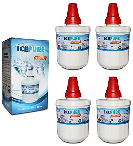 Icepure RFC1100A Lot de 4 filtres à eau pour réfrigérateur Samsung DA29-00003G