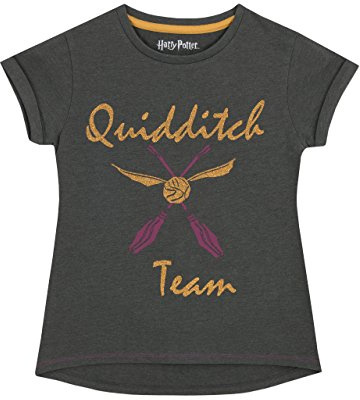 Harry Potter - T-Shirts Quidditch - Fille - Multicolore - 8 a 9 Ans