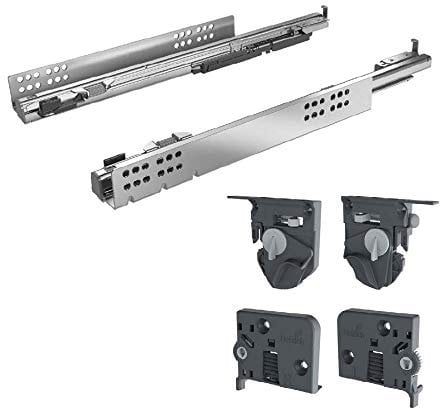 Hettich Vollauszug Quadro 4D V6 mit Silent System für Holzschubkästen 380 mm