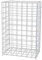 Hygienical Betriebsbedarf Gitterkorb Metall, Metallgitterkorb für Müllbeutel, Wäschekorb, Sammelkorb, Größe 40 x 62 x 25 cm (ca. 60l), Weiß, Luftdurchlässig