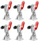 Anndason 6 PCS Hand Tool Toggle Latch Clamp 201B,220 Lbs Holding Capacity Horizontal Clamp Horizontal Quick Release Toggle Clamp (6 PCS 201B)
