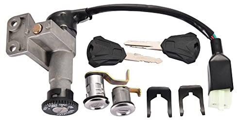 WOOSTAR 4 Draht Zündschlüsselschalter Ersatz für GY6 49ccm 50ccm Taotao Roller Moped Jonway 50QT-21