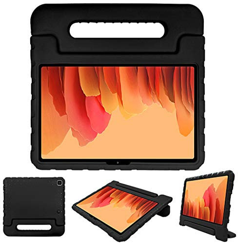 iMoshion Kinder Tablethülle für Samsung Galaxy Tab A7 Hüllen für Tablets in Schwarz mit Handgriff und Ständer