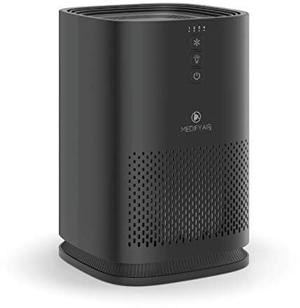 Medify MA-14 Air Purifier with H13 True HEPA Filter | 18 sq m Coverage | for Allergens, Smoke, Smokers, Dust, Odors, Pollen, Pet Dander | Quiet 99.9% Removal to 0.1 Microns | Black, 1-Pack