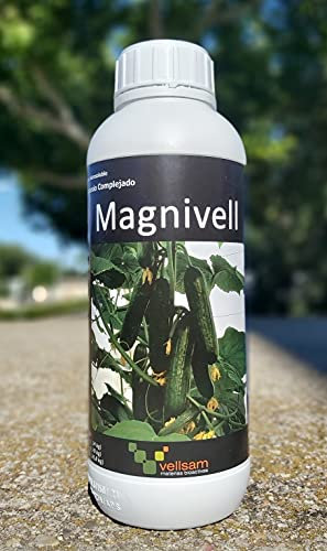 Corrector de carencia de Magnesio. Abono fertilizante rico en magnesio quelatado soluble en agua 1L. Magnivell