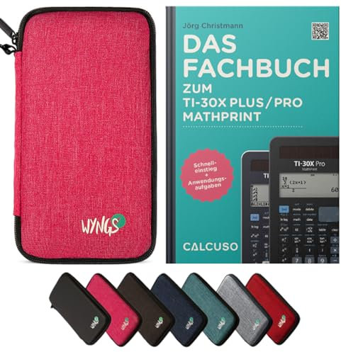 CALCUSO Zubehör Standardpaket Pink kompatibel für Taschenrehner TI-30X Plus/Pro Mathprint