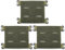 MiOYOOW 3 STÜCKE Molle Patch Panel Taktische Patches Molle Befestigung mit Schneidschlaufe für Outdoor Rucksack Taktische Weste