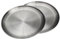 Black Snake Camping-Teller Set aus Edelstahl - Flache Outdoor-Teller Ø 23 cm für Picknick, Trekking & Reisen - robust, rostfrei & pflegeleicht - 2er Set - Silber