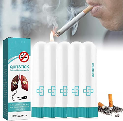 BreatheFree QuitStick,Easy to Use Inhaler, Aromatherapy Inhaler,Natural Suppressant-Help Quit Cravings (5 Pcs)