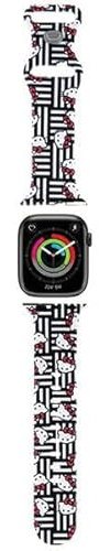 CG Mobile Hello Kitty HKAWMSDIESK - Cinturino per Apple Watch 38/40/41 mm, colore: Nero