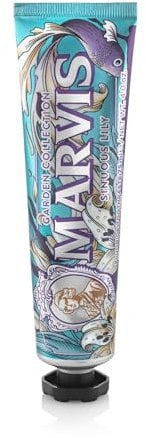 Marvis Sinuos Lily Dentifricio Edizione Limitata, 75 ml, Dentifricio Sensazionale Aromatizzato per una Freschezza Lunga Durata