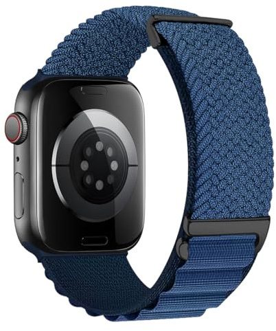 Cinturino Trail Loop Compatibile con Apple Watch Ultra 49mm 46mm 45mm 44mm 42mm Cinturini Sport Regolabili Nylon per Iwatch Ultra2 Series 10 9 8 7 6 5 4 2 3 1 42 44 45 46 49 mm Uomo Donna,Blu